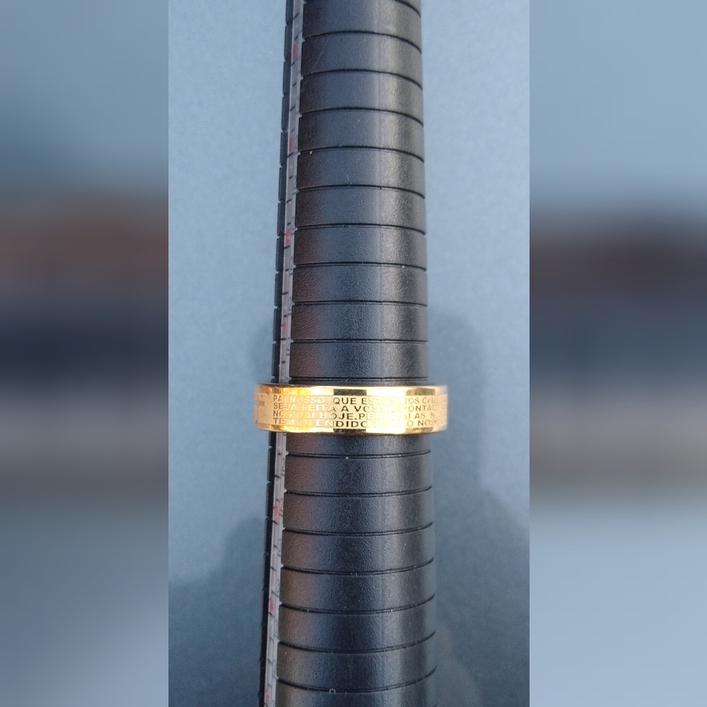 Sale   New Stainless steel cross gold ring size 12 - Picture 6 of 8